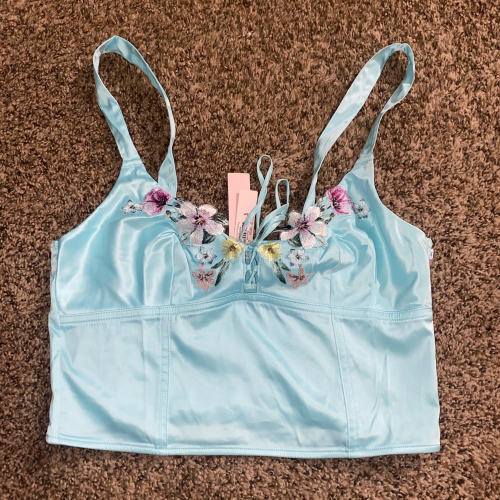 Victoria secret corset crop top